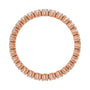 Sapphire Row Natural Diamond Round Eternity Band - 14K Rose Gold, 2.25 mm, 8.5 (view 2)