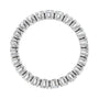 Sapphire Row Natural Diamond Round Eternity Band - Platinum, 2.5 mm, 5.5 (view 2)
