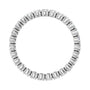 Sapphire Row Natural Diamond Round Eternity Band - 14K White Gold, 2.25 mm, 7.5 (view 2)