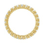 Sapphire Row Natural Diamond Round Eternity Band - 14K Yellow Gold, 2.5 mm, 6.5 (view 2)