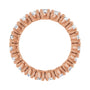 Sapphire Row Natural Diamond Round Eternity Band - 14K Rose Gold, 3 mm, 4 (view 2)