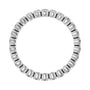 Sapphire Row Natural Diamond Round Eternity Band - Platinum, 2.25 mm, 6.5 (view 2)