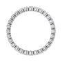 Sapphire Row Natural Diamond Round Eternity Band - Platinum, 2.25 mm, 8.5 (view 2)