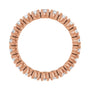 Sapphire Row Natural Diamond Round Eternity Band - 14K Rose Gold, 2.5 mm, 4.5 (view 2)