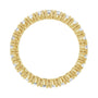Sapphire Row Natural Diamond Round Eternity Band - 14K Yellow Gold, 2.5 mm, 7 (view 2)