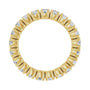 Sapphire Row Natural Diamond Round Eternity Band - 14K Yellow Gold, 3 mm, 6.5 (view 2)