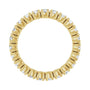 Sapphire Row Natural Diamond Round Eternity Band - 14K Yellow Gold, 3 mm, 8.5 (view 2)