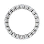 Sapphire Row Natural Diamond Round Eternity Band - Platinum, 3 mm, 7 (view 2)