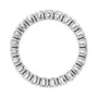 Sapphire Row Natural Diamond Round Eternity Band - Platinum, 3 mm, 8 (view 2)