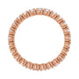 Sapphire Row Natural Diamond Round Eternity Band - 14K Rose Gold, 2.25 mm, 5 (view 2)