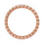 Sapphire Row Natural Diamond Round Eternity Band - 14K Rose Gold, 2.25 mm, 8 (view 2)