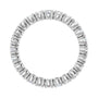 Sapphire Row Natural Diamond Round Eternity Band - 14K White Gold, 2.5 mm, 6 (view 2)