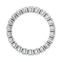 Sapphire Row Natural Diamond Round Eternity Band - Platinum, 2.5 mm, 4 (view 2)