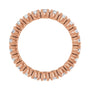 Sapphire Row Natural Diamond Round Eternity Band - 14K Rose Gold, 2.5 mm, 4 (view 2)