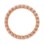 Sapphire Row Natural Diamond Round Eternity Band - 14K Rose Gold, 2.5 mm, 8 (view 2)