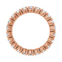 Sapphire Row Natural Diamond Round Eternity Band - 14K Rose Gold, 3 mm, 7.5 (view 2)