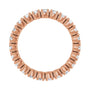 Sapphire Row Natural Diamond Round Eternity Band - 14K Rose Gold, 3 mm, 8.5 (view 2)