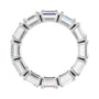 Sapphire Row Lab-Grown Diamond Emerald-Cut Eternity Band - Platinum, 5 × 3.5 mm, 4.5 (view 2)