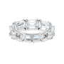 Sapphire Row Lab-Grown Diamond Emerald-Cut Eternity Band - Platinum, 5.8 × 4.2 mm, 5 (view 3)