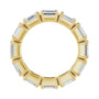 Sapphire Row Lab-Grown Diamond Emerald-Cut Eternity Band - 14K Yellow Gold, 5 × 3.5 mm, 5 (view 2)