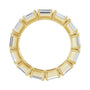 Sapphire Row Lab-Grown Diamond Emerald-Cut Eternity Band - 14K Yellow Gold, 5 × 3.5 mm, 6 (view 2)