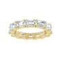Sapphire Row Lab-Grown Diamond Emerald-Cut Eternity Band - 14K Yellow Gold, 5 × 3.5 mm, 8 (view 3)