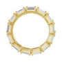 Sapphire Row Lab-Grown Diamond Emerald-Cut Eternity Band - 14K Yellow Gold, 5 × 3.5 mm, 6.5 (view 2)