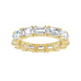 Sapphire Row Lab-Grown Diamond Emerald-Cut Eternity Band - 14K Yellow Gold, 5 × 3.5 mm, 8.5 (view 3)