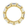 Sapphire Row Lab-Grown Diamond Emerald-Cut Eternity Band - 14K Yellow Gold, 5.8 × 4.2 mm, 4 (view 2)