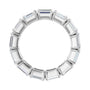 Sapphire Row Lab-Grown Diamond Emerald-Cut Eternity Band - Platinum, 5 × 3.5 mm, 6 (view 2)
