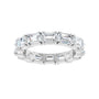 Sapphire Row Lab-Grown Diamond Emerald-Cut Eternity Band - Platinum, 5 × 3.5 mm, 8 (view 3)