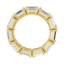 Sapphire Row Lab-Grown Diamond Emerald-Cut Eternity Band - 14K Yellow Gold, 5.8 × 4.2 mm, 4.5 (view 2)