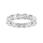 Sapphire Row Lab-Grown Diamond Emerald-Cut Eternity Band - Platinum, 5 × 3.5 mm (view 3)