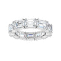 Sapphire Row Lab-Grown Diamond Emerald-Cut Eternity Band - 14K White Gold, 5.8 × 4.2 mm, 6 (view 3)