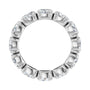 Sapphire Row Lab-Grown Diamond Oval Eternity Band - 14K White Gold, 5 × 3.5 mm, 5 (view 2)