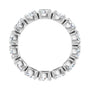 Sapphire Row Lab-Grown Diamond Oval Eternity Band - 14K White Gold, 5 × 3.5 mm, 8 (view 2)