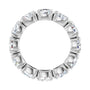 Sapphire Row Lab-Grown Diamond Oval Eternity Band - 14K White Gold, 6 × 4 mm, 7.5 (view 2)