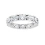 Sapphire Row Lab-Grown Diamond Oval Eternity Band - 14K White Gold, 6 × 4 mm, 7.5 (view 3)