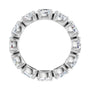 Sapphire Row Lab-Grown Diamond Oval Eternity Band - 14K White Gold, 6 × 4 mm, 8.5 (view 2)