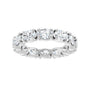 Sapphire Row Lab-Grown Diamond Oval Eternity Band - 14K White Gold, 6 × 4 mm, 8.5 (view 3)