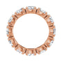Sapphire Row Lab-Grown Diamond Oval Eternity Band - 14K Rose Gold, 5 × 3.5 mm, 4.5 (view 2)