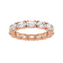 Sapphire Row Lab-Grown Diamond Oval Eternity Band - 14K Rose Gold, 5 × 3.5 mm, 8.5 (view 3)