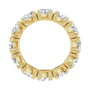 Sapphire Row Lab-Grown Diamond Oval Eternity Band - 14K Yellow Gold, 5 × 3.5 mm, 4 (view 2)