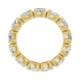 Sapphire Row Lab-Grown Diamond Oval Eternity Band - 14K Yellow Gold, 5 × 3.5 mm, 6 (view 2)