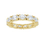 Sapphire Row Lab-Grown Diamond Oval Eternity Band - 14K Yellow Gold, 5 × 3.5 mm, 6 (view 3)