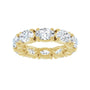 Sapphire Row Lab-Grown Diamond Oval Eternity Band - 14K Yellow Gold, 6 × 4 mm, 4.5 (view 3)