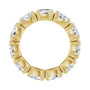 Sapphire Row Lab-Grown Diamond Oval Eternity Band - 14K Yellow Gold, 6 × 4 mm, 5.5 (view 2)