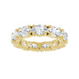 Sapphire Row Lab-Grown Diamond Oval Eternity Band - 14K Yellow Gold, 6 × 4 mm, 5.5 (view 3)