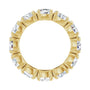 Sapphire Row Lab-Grown Diamond Oval Eternity Band - 14K Yellow Gold, 6 × 4 mm, 7.5 (view 2)