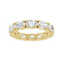 Sapphire Row Lab-Grown Diamond Oval Eternity Band - 14K Yellow Gold, 6 × 4 mm, 7.5 (view 3)